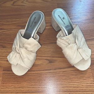 Worthington Cream Slip On Heels